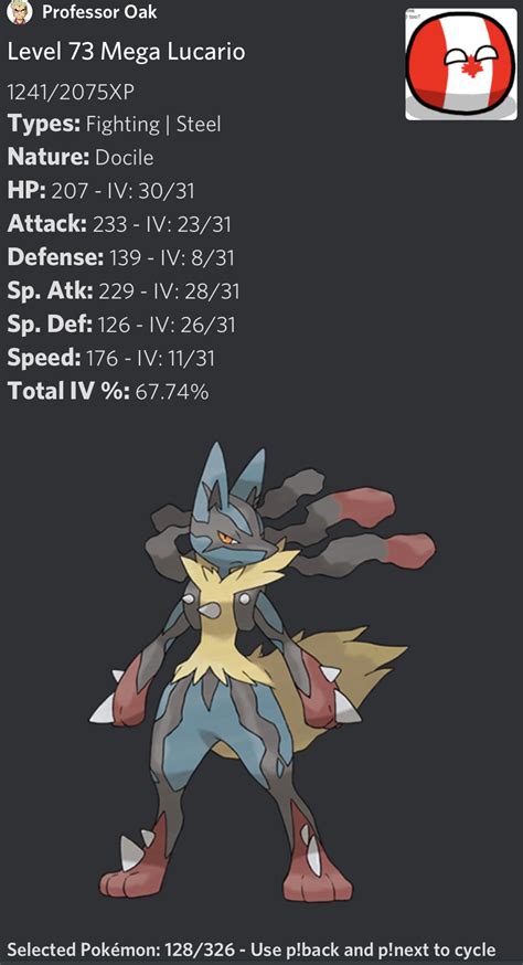 mega lucario moveset